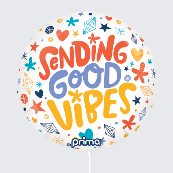 18" 'Sending Good Vibes' STANDARD FOIL BALLOON