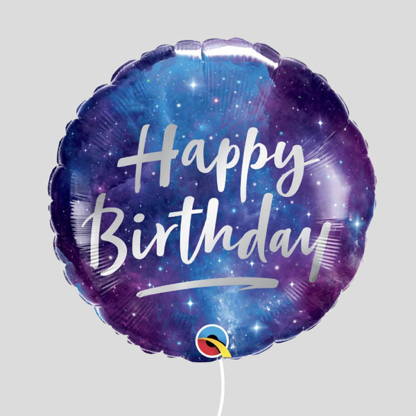 18" Galaxy Happy Birthday Standard Foil Balloon