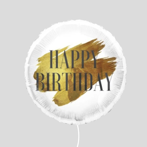 18" 'Happy Birthday Brush' Standard Foil Balloon