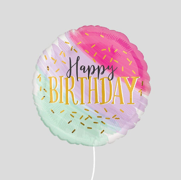 'Happy Birthday Sprinkles' Medium Foil Balloon