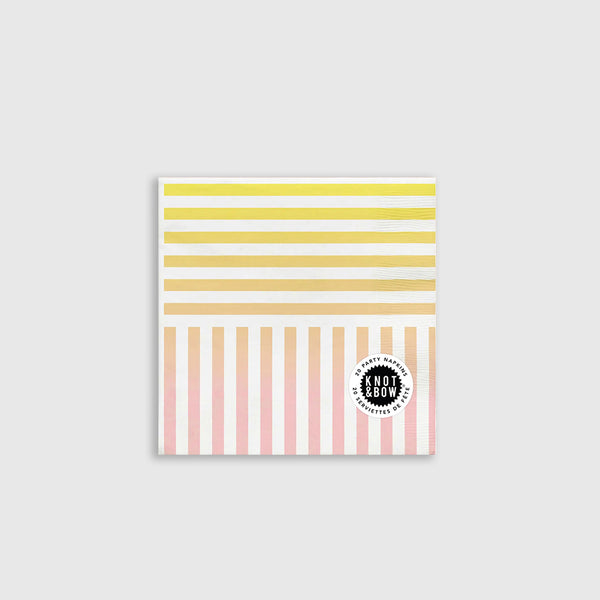 Party Napkins Gradient Stripe