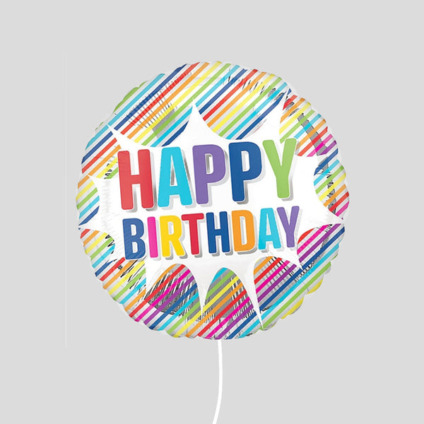 'Happy Birthday Pattern' Standard Foil Balloon