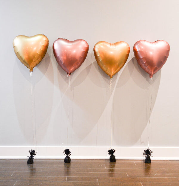 Heart Foil Balloons - Flat